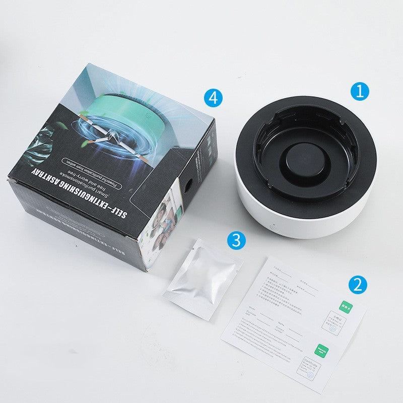 Portable Car Ashtray with Smoke & Air Purification Anion Automatic Purifier