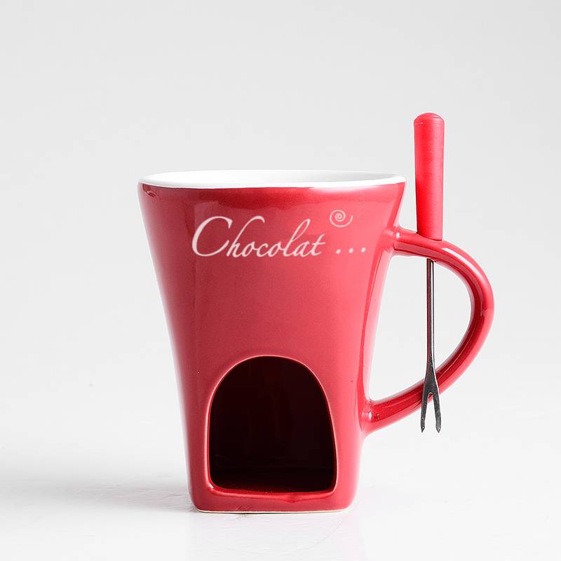 Mini Fondue Mug Set Chocolate & Cheese