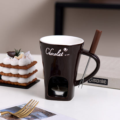 Mini Fondue Mug Set Chocolate & Cheese