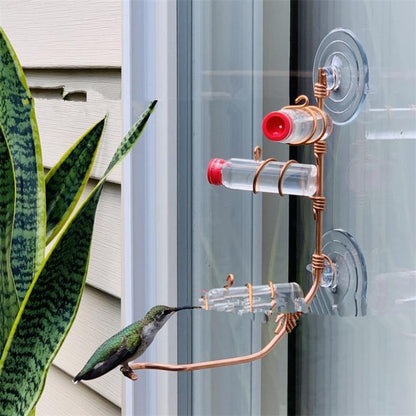 Hummingbird Garden Bird Feeder with Suction Cup