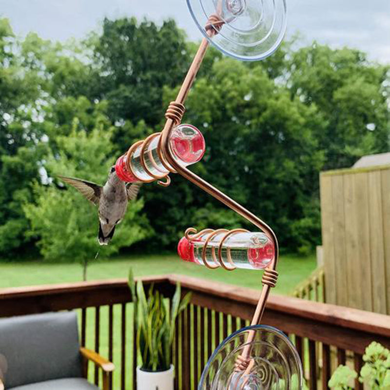 Hummingbird Garden Bird Feeder with Suction Cup