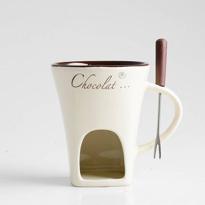 Mini Fondue Mug Set Chocolate & Cheese