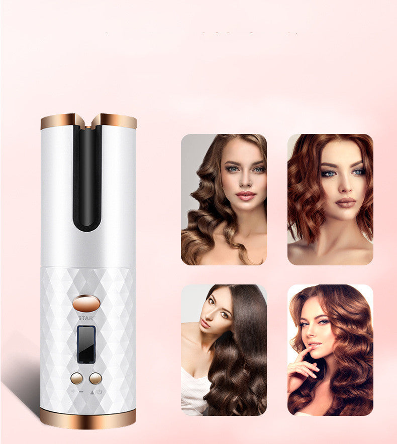 Portable Automatic Hair Curler Rechargeable Ceramic Rotating Styler