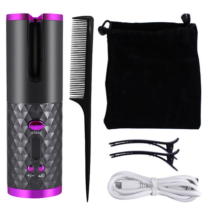 Portable Automatic Hair Curler Rechargeable Ceramic Rotating Styler