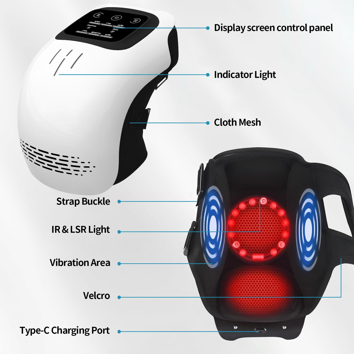 Electric Heated Kneading Knee Massager